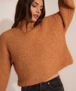 Sueteres Callahan | Jersey De Cuello Alto Leandra - Miel