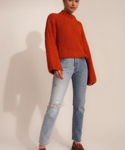 Sueteres Callahan | Jersey De Cuello Alto Leandra - Piel De Naranja