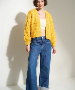 Sueteres Callahan | Cardigan Gigi - Amarillo