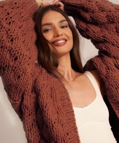 Sueteres Callahan | Cardigan Gigi - Caramelo