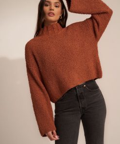 Sueteres Callahan | Jersey De Cuello Alto Leandra - Caramelo