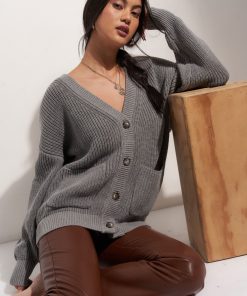 Sueteres Callahan | El Cardigan - Gris Jaspeado